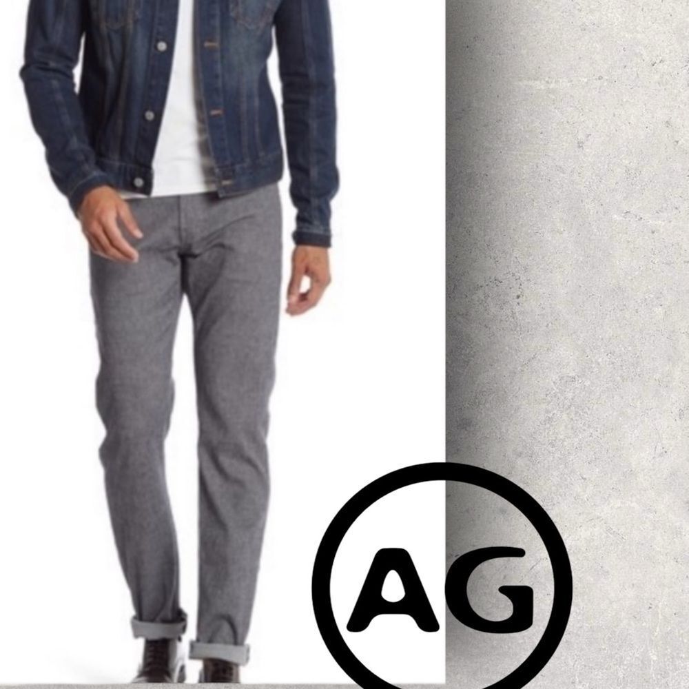 AG Adriano Goldschmied The Tellis Modern Slim Jeans Grey Men Size 34x29